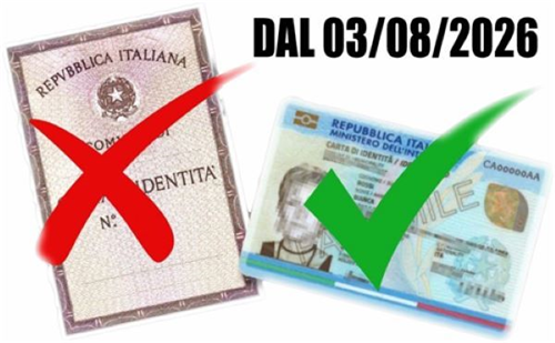 Cessazione validità Carta di Identità cartacea a partire dal 03/08/2026 - Aggiornamento: durata illimitata CIE per over 70