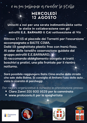 Serata sotto le stelle